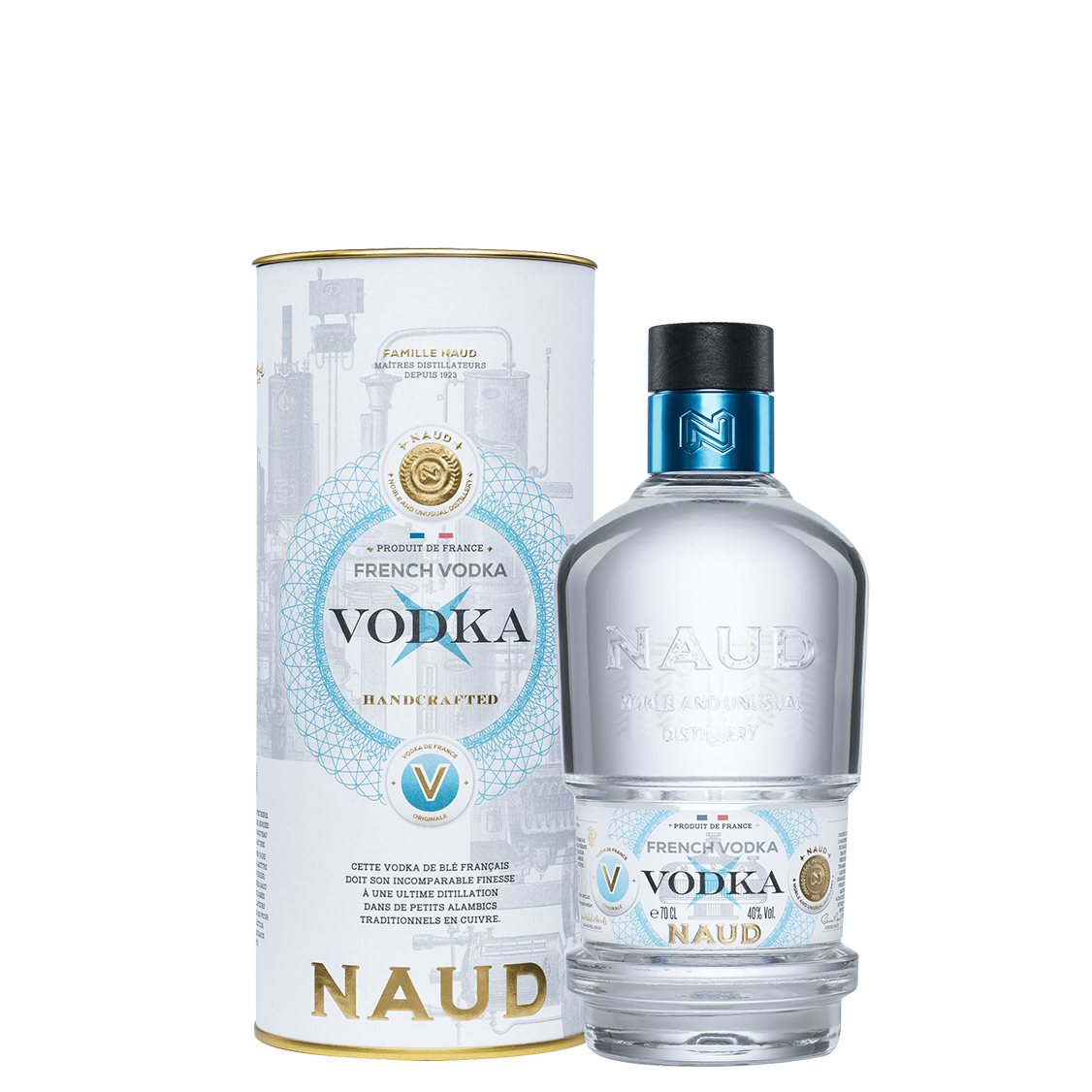 NAUD FRENCH VODKA PACKAGING